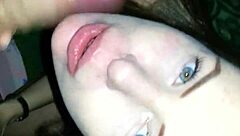 Russian Babe Sucks Cum Throat Fully