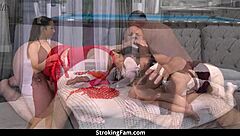 Threesome Hammering With Freya Von Doom And Naudi Nala Fucked By Stepdad Filthy Rich