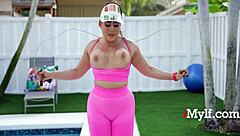 Thickness in WORKOUT MODE with Latina Milf Carmela Clutch