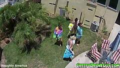 lesbians filmed by a drone