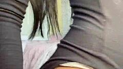 Cute Asian Strips and Plays with Dildo, Teasing You