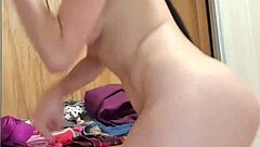 Hidden Camera Catches Hot Neighbor Stripping While Dancing Seductively With Big Ass