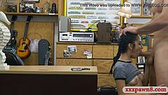 skinny teen 18+ gets subtly drilled by pervert pawn dude in blowjob scene with fingering