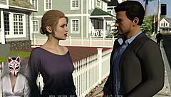 Three busty milfs compete in race of life wearing sexy stockings