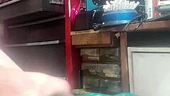 hankeys dildo goes all the way in, stretching me out