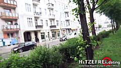 Hitzefrei Dating ► Street-Fuck ◄ With German Brunette Lullu Gun