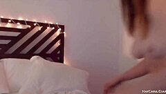 Toy fucks webcam babe with ripped clothes big tits dildo