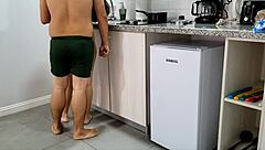 i find my stepsister cooking in underwear and she allows touching