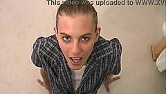 Skinny Blonde Housewife Mindy Crawford Takes Huge Cock Pounding And Swallows Massive Cum Load