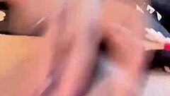 girlfriend guides jerk-off with blowjob cum in mouth pov