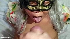 Amateur Blowjob And Cumshots On Ebony Hotwife