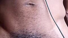 Stroking bbc cum ends up on the floor