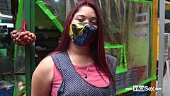 Katy, Beautiful Venezuelan, Sells Fruit And Gets Anal Creampie From Peruvian