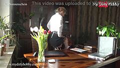 Redhead College Babe Licks Professor’s Wet Pussy