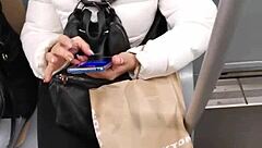 Milf Met in Metro Fucked Behind Car