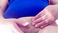 that unfaithful wife is masturbating for her husband's friends, what a real slut.