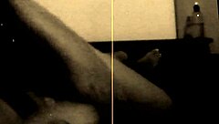 Black and white amateur couple shares intimate moments