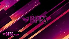 Naughty teen 18+ beauties pajama party, glasses girl gets pussy pounded by friend with strapon dildo