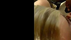 Blonde Amateur Performs Hardcore Interracial Blowjob and Fucking with Big Tits