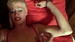 roughfucked milf bound in domination rides and sucks in doggystyle