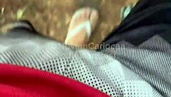 in the bush, four young guys with big cocks have an orgy in engenheiro goulart on red