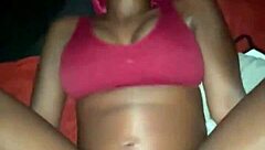 Ebony Couple Engages In Hardcore Sex With Creampie And Orgasm