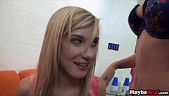 Hot skinny blonde chloe dixie gets picked up for public ass fucking