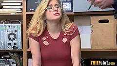 Blonde gets rough doggystyle fuck