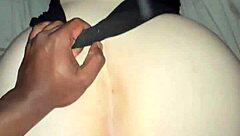 African man fucks pawg's big tits and creampies her wet pussy