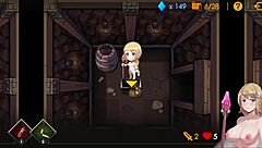 Goblin creampies mage in dungeon!