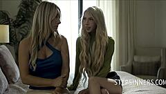 Comforting Divorced Stepmom In Taboo Lesbian Encounter.
