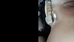 i am putting glass dildo to my pussy