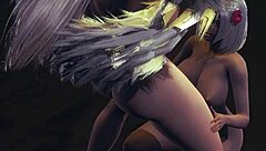 i watch ningguang futanari blowjob noel in genshin hentai, cumshot everywhere