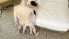 Fucking sexy BBW Poppy Cohen doggy style with huge ass.