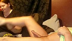 Yo, check this hot milf giving a wild blowjob in the bedroom!