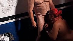 shemale fucking and sucking with creampie