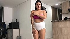 Beautiful latina babe teaches her best friend how to fuck passionately