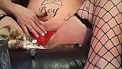 why does shemale slut natalie sin love playing with her feet solo?