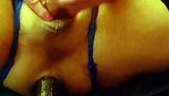 Horny shemale's big ass winks during close-up orgasm. Toys and dildo intensify the anal fetish.