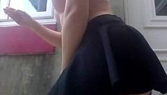 And Pissing Outside in Pink Panties