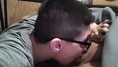 Petite 18+ whore ramjewelz blows cock in homemade video, heading to cockville for more action.