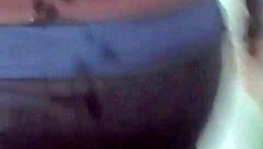 Latina culona gets intense groping and cumshot on ass from behind