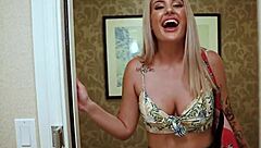 Shoplyfter slim redhead teen 18+ slinks out of jail time