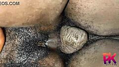 Clear View Of Whore's Hairy Pussy In Doggystyle Position Bent Over