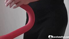 Hot teen strips clothes and masturbates with orgasm