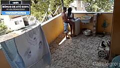 Stepdaughter Caught Washing Clothes, Forced to Suck and Fuck Doggy!