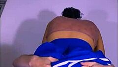 the young student and her boyfriend enjoyed a relaxed afternoon in their apartment before discovering the best way to relax was in the room