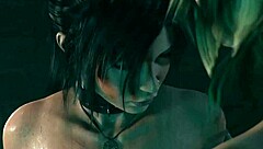 sfm futanari lara playing with toys in wild scenes