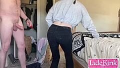 submissive toy gets slapped and candy used