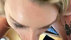 Petite slut invites neighbor for doggystyle creampie in homemade sex tape